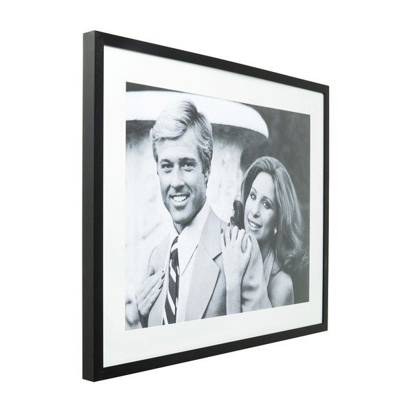 Zasklený čiernobiely obraz Kare Design Lovers, 100 × 80 cm-image-2