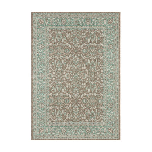 Zeleno-hnedý vonkajší koberec NORTHRUGS Konya, 160 x 230 cm