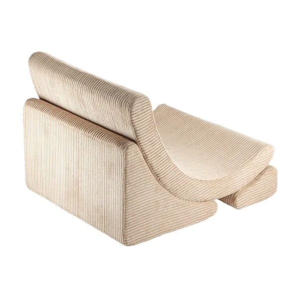 Svetlohnedé menčestrové detské kresielko Moon – Wigiwama-image-2