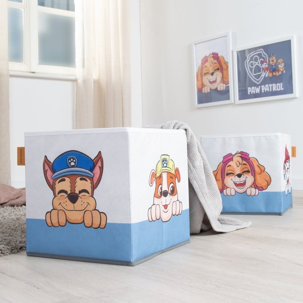 Látkové detské organizéry na hračky v súprava 2 ks 27x27x27 cm Paw Patrol – Roba-image-3