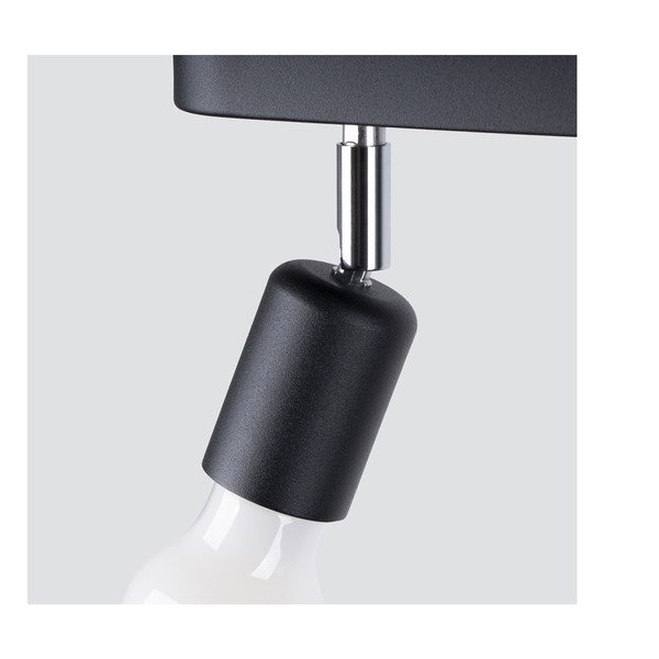 Čierne kovové stropné svietidlo ø 6 cm Brando – Sollux-image-3