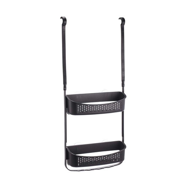 Matne čierna závesná plastová kúpeľňová polička Vesper – douceur d'intérieur-image-3