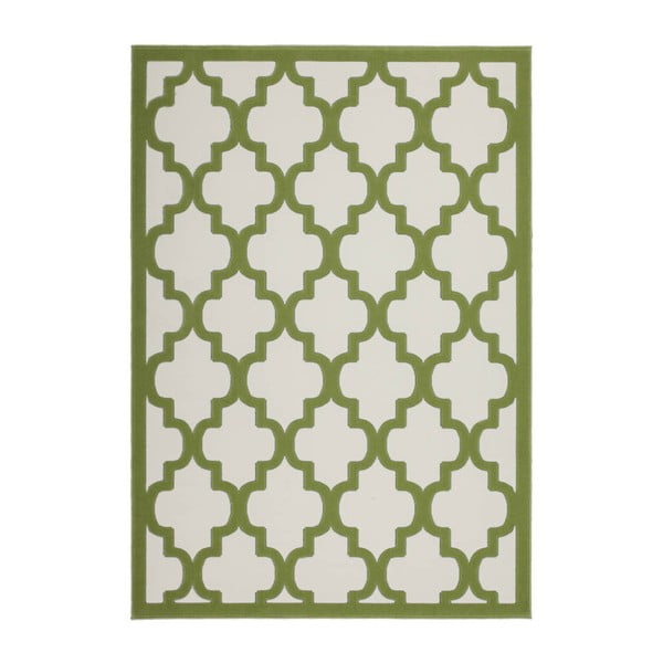 Zelený koberec Kayoom Maroc Elfenbein Grun, 160 × 230 cm
