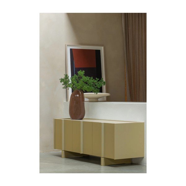 Zelený TV stolík z borovicového dreva 152x53x46 cm Basu – WOOOD-image-1