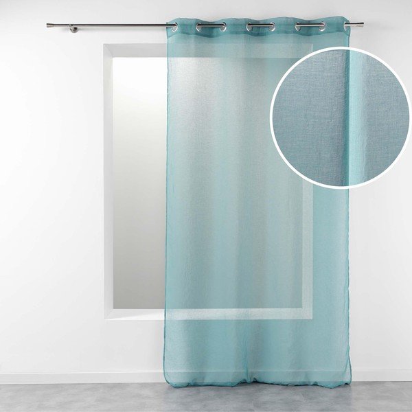 Tyrkysová záclona 140x280 cm Telma – douceur d'intérieur-image-2