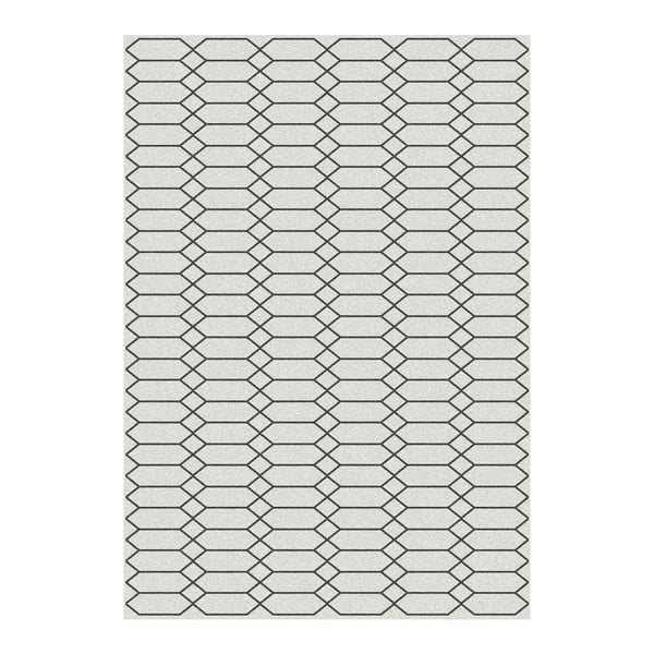 Čierny koberec Universal Norway Blanco, 80 × 150 cm