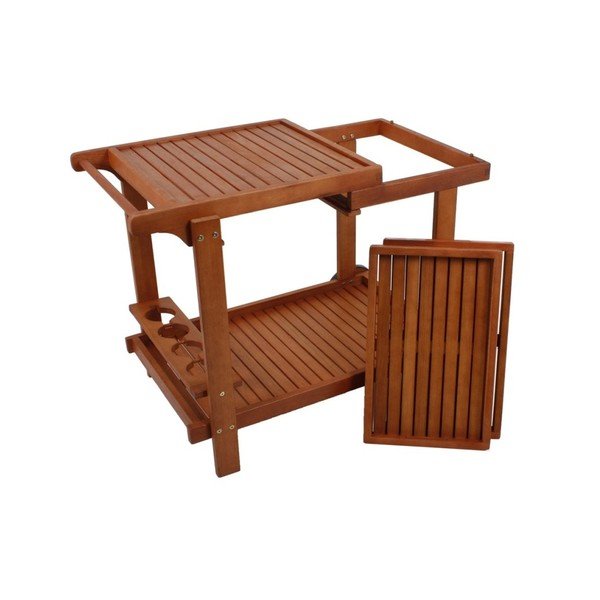 Záhradný servírovací stolík z eukalyptového dreva 60x100 cm Hayward – Garden Pleasure-image-1