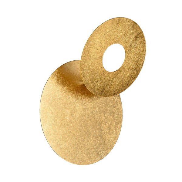 LED nástenné svietidlo v zlatej farbe Leano – Trio