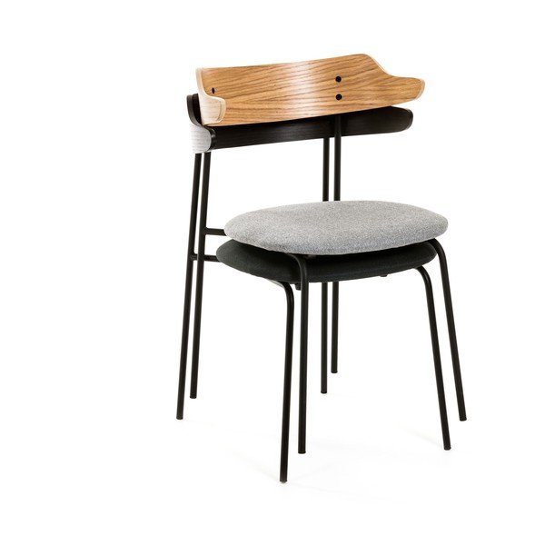 Svetlosivá jedálenská stolička Kave Home Olympia-image-4