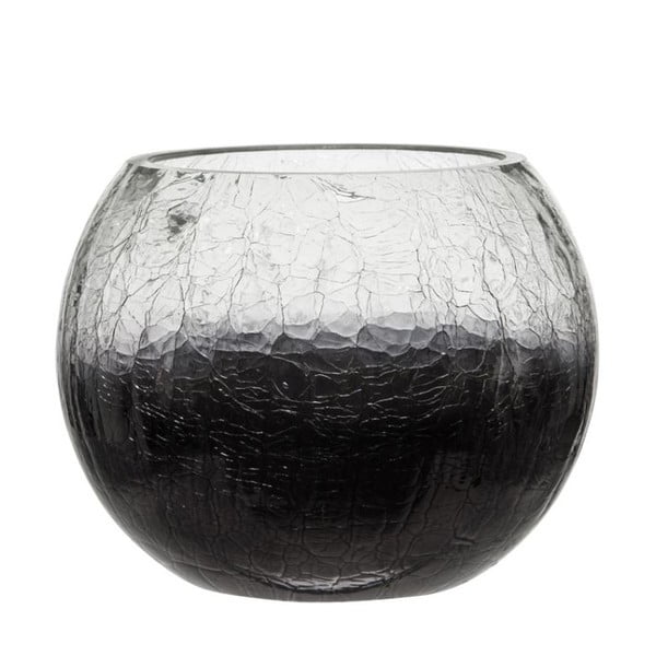 Svietnik Ball Crackle Purple, 15x12 cm