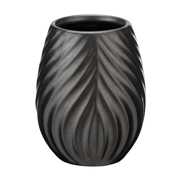 Antracitový keramický téglik na zubné kefky Idro – Wenko