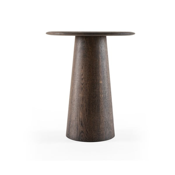 Okrúhly odkladací stolík z dubového dreva ø 40 cm Mushroom – Gazzda-image-4