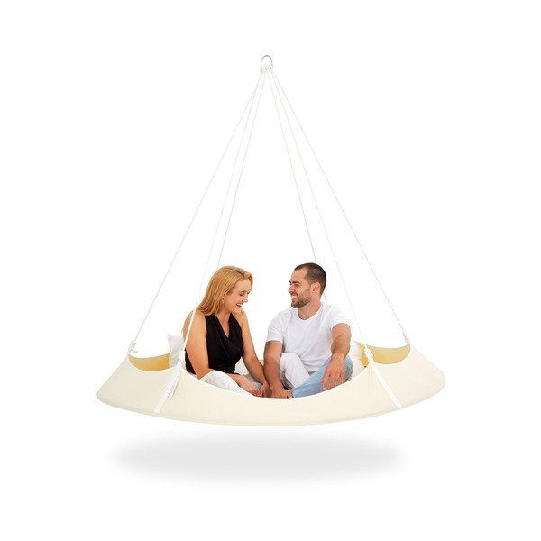 Krémovobiela záhradná hojdačka - Hangout Pod-image-2