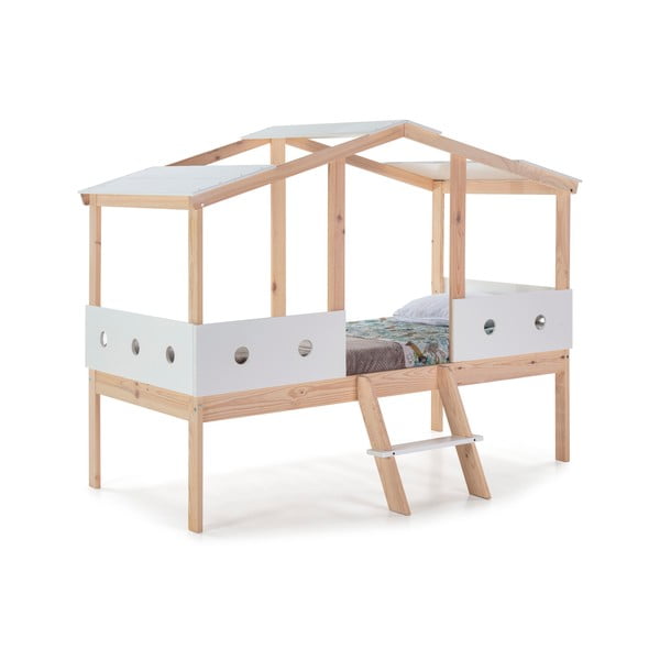 Biela vyvýšená detská posteľ Marckeric Compte, 90 x 190 cm-image-2