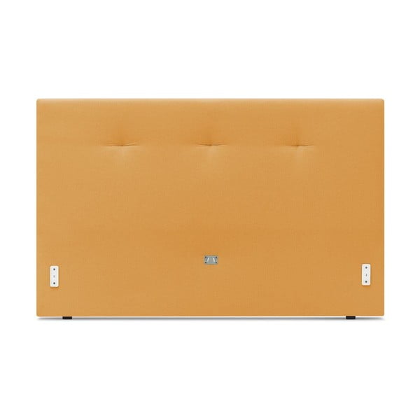 Žltá čalúnená dvojlôžková posteľ s roštom 160x200 cm Tory - Bobochic Paris-image-3