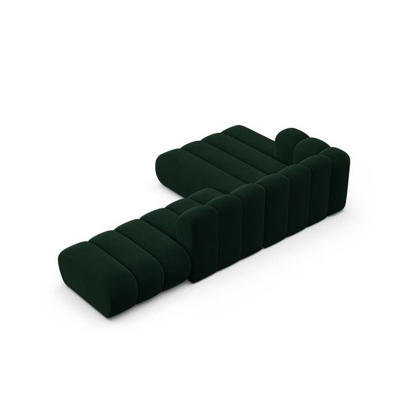 Tmavozelená rohová pohovka (ľavý roh) Lupine – Micadoni Home-image-3