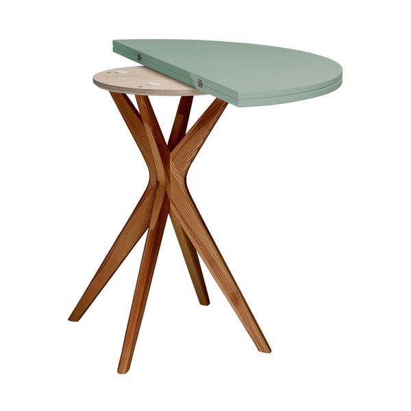 Okrúhly rozkladací jedálenský stôl 45x90 cm Jubi – Ragaba-image-3