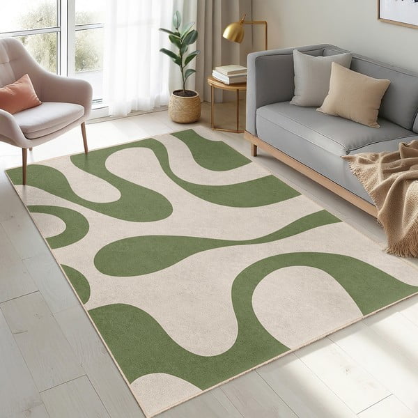 Zelený prateľný koberec 160x230 cm Matcha Latte – Mila Home-image-4