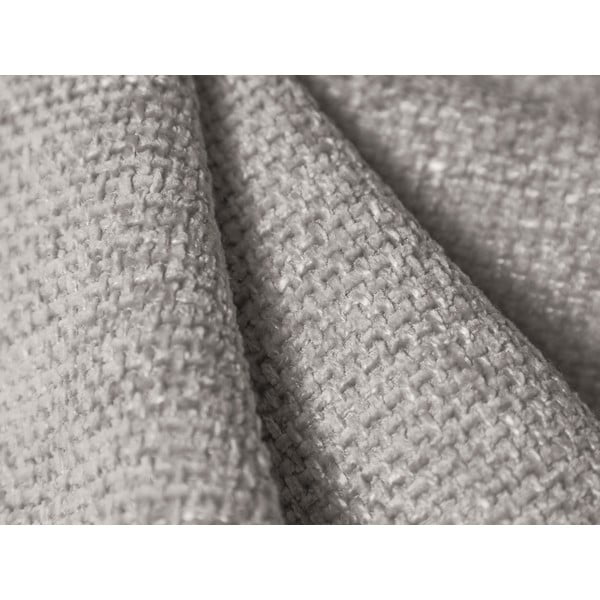 Svetlosivá čalúnená dvojlôžková posteľ s úložným priestorom s roštom 160x200 cm Miley – Micadoni-image-4