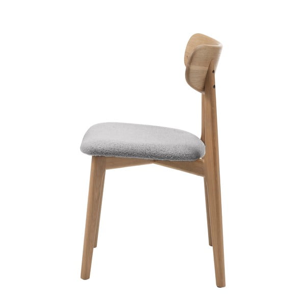 Svetlosivá/v prírodnej farbe jedálenská stolička Elim – Unique Furniture-image-3
