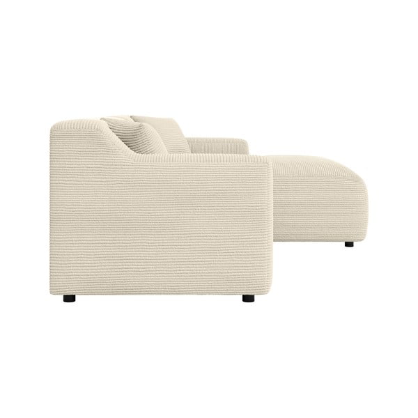 Béžovo-krémová menčestrová rohová pohovka (pravý roh/s leňoškou) Martin – Ropez-image-3