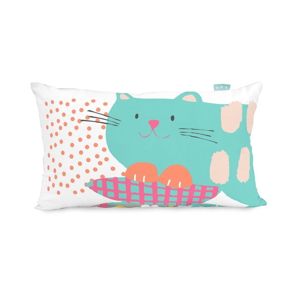 Bavlnená obojstranná obliečka na vankúš Moshi Moshi Cat & Mouse, 50 × 30 cm-image-1