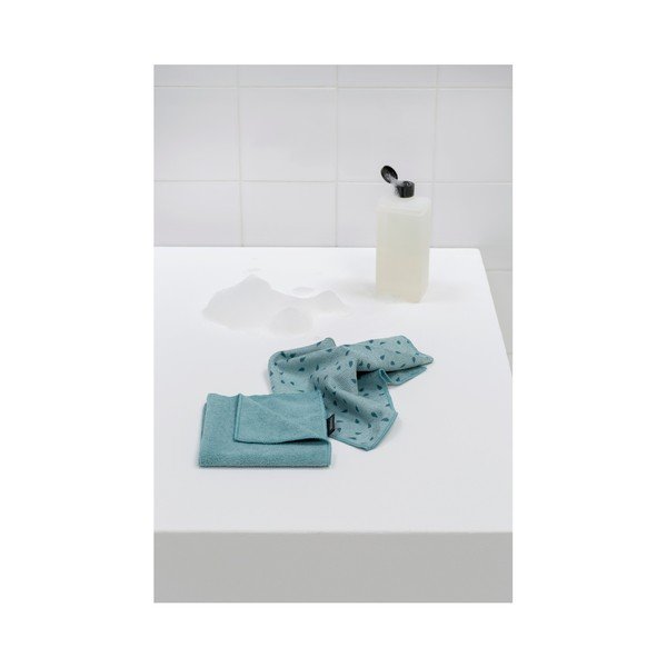 Súprava 2 modrých utierok z mikrovlákna Brabantia Clean-image-1