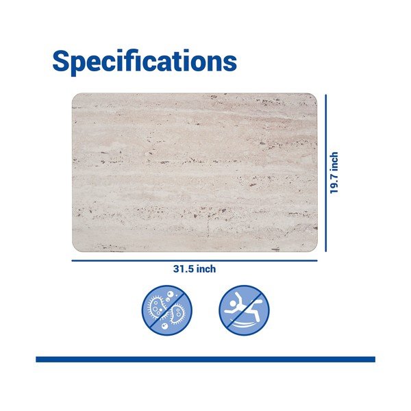 Svetlohnedá kúpeľňová predložka z kremeliny 50x80 cm Puna – Wenko-image-4