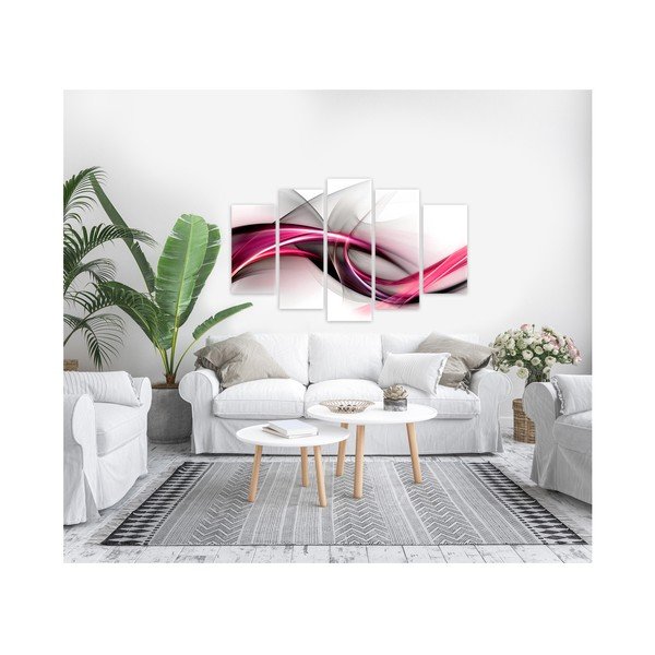 Viacdielny obraz Styler Abstract Purple, 100 × 150 cm-image-1