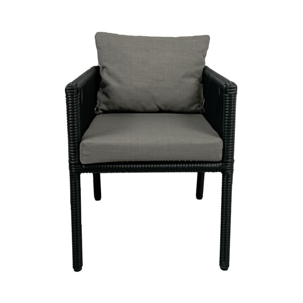 Sivá záhradná jedálenská súprava z umelého ratanu pre 6 Vera 2 – Floriane Garden-image-2