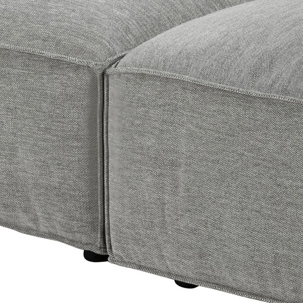 Svetlosivá modulárna lenoška Bonami Selection Fairfield, ľavý roh-image-1