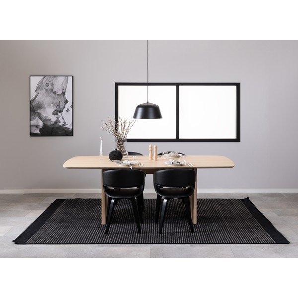 Biely jedálenský stôl v dekore duba 105x220 cm Christo – Actona-image-1