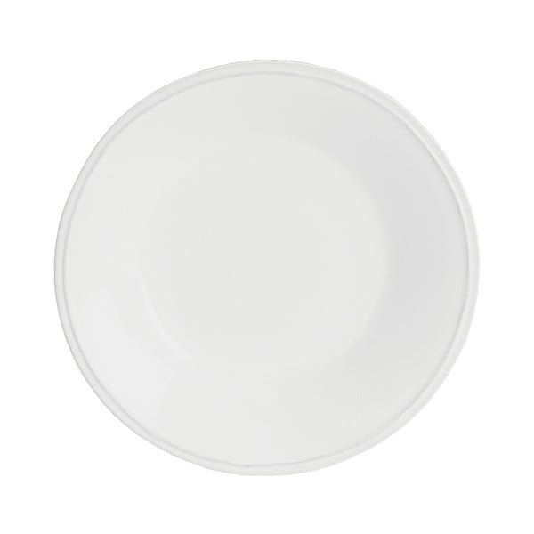 Biely kameninový polievkový tanier Ego Dekor Friso, ⌀ 26 cm