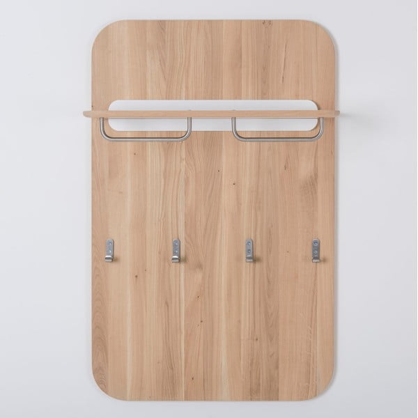 Nástenný vešiak na kabáty z dubového dreva Gazzda Ena-image-1