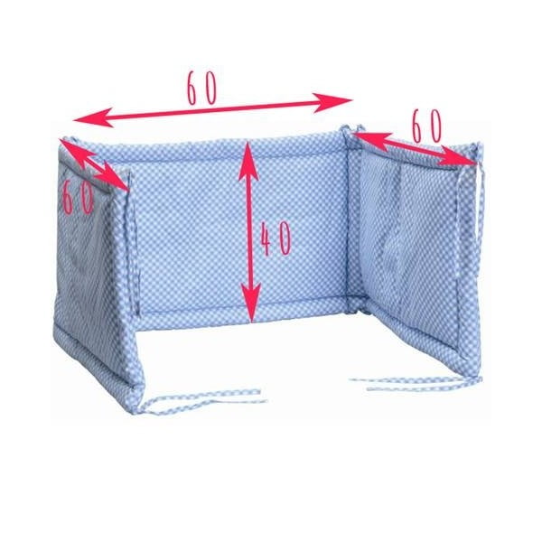 Výstelka do postieľky Little Sheep, 60 × 60 × 60 cm-image-2