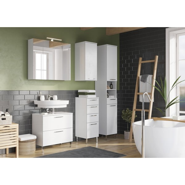 Biela skrinka pod umývadlo 60x60 cm Arvada - Germania-image-3