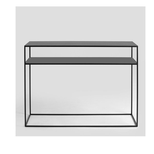 Čierny konzolový stolík CustomForm Tensio,100 x 35 cm-image-1