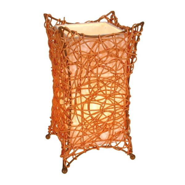 Oranžová stolová lampa Naeve Korbchen