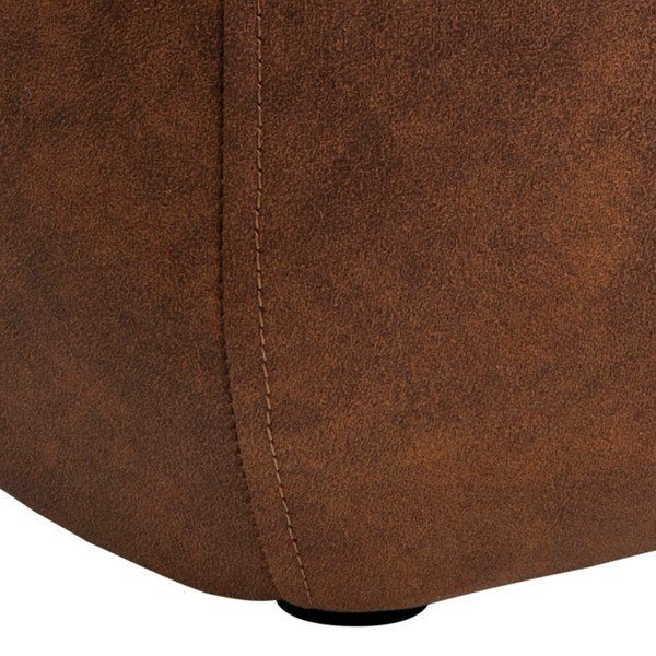 Koňakovohnedý puf z imitácie kože Actona Mie, 40 x 40 cm-image-3