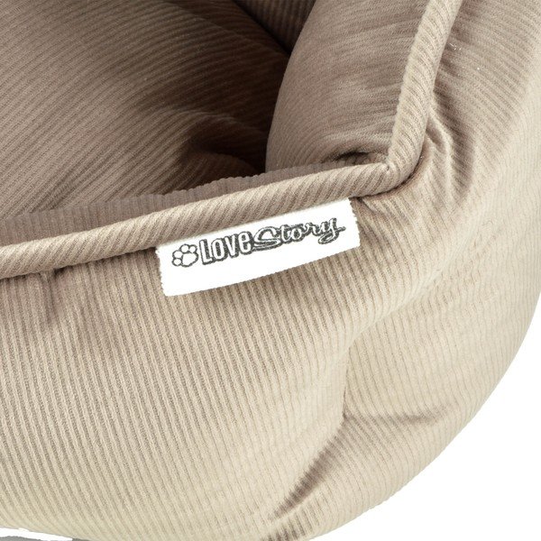 Svetlohnedý pelech pre psa ø 40 cm – Love Story-image-3