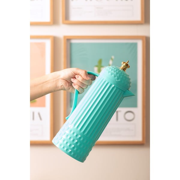 Tyrkysovomodrá termoska 920 ml Crown  – PT LIVING-image-1