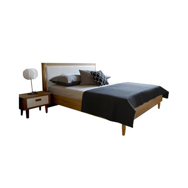 Biela dvojlôžková posteľ Mazzini Beds Scandi, 140 × 200 cm-image-4