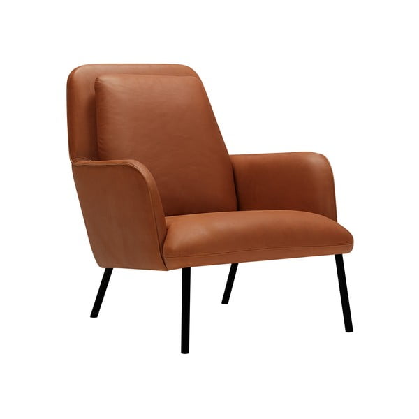 Koňakovohnedé kreslo Oliver – Sits-image-2