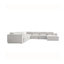 Krémovobiela rohová pohovka (ľavý roh/do tvaru "U") Flex Felix – Miuform