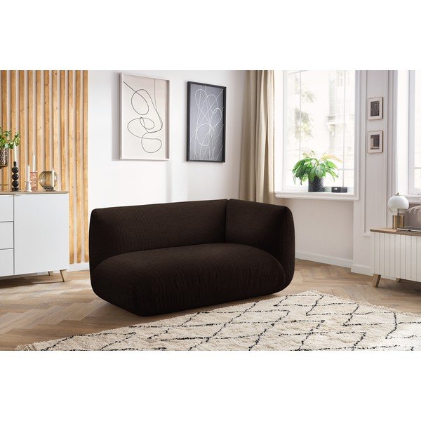 Tmavohnedý menčestrový modul pohovky (pravý roh) Lecomte – Bobochic Paris-image-1