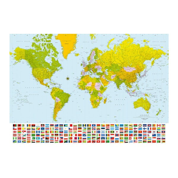 Veľkoformátová tapeta Farebný svet, 366x254 cm