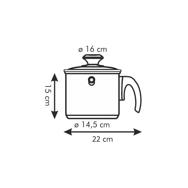 Dvojplášťový hrniec na mlieko s pokrievkou Tescoma, 2 l-image-2
