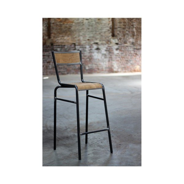 Sada 2 barových stoličiek s čiernymi nohami Red Cartel Pilot-image-2