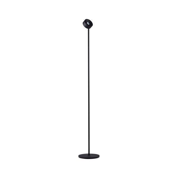 Matne čierna kovová LED stojacia lampa s ohýbateľnou konštrukciou/so stmievačom (výška  121 cm) Irida – Nova Luce