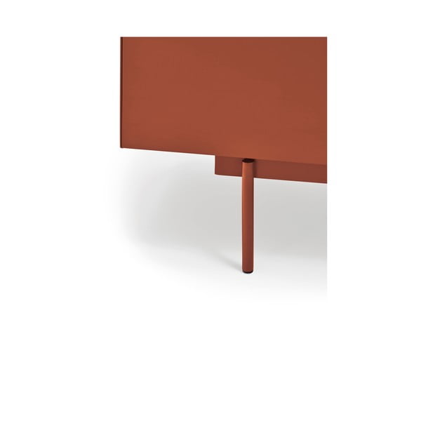 Nočný stolík v dekore duba v tehlovo-prírodnej farbe Otto – Teulat-image-4